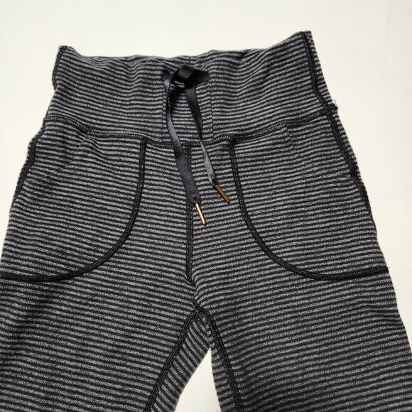 Lululemon Gray Pique Stripe Luon High Rise Skinny Will Pants - Picture 5 of 5